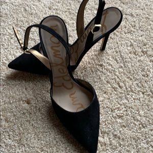 Sam Edelman suede sling backs
